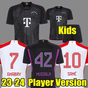 23 24 Musiala Soccer Jerseys Sane 2023 2024 Футбольная рубашка Goretzka Gnabry Bayerns Munich Camisa de Futebol Men Kid