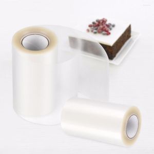 Bakformar 8 cm 10 cm transparent tydlig mousse omgivande kant inpackning tejp kakdessert krage diy dekorera verktyg