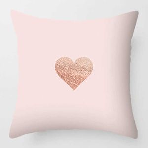 Cushion/Decorative Pink Series Cushion Cover 40x40 45x45 Soft Polyester Linen Square Cover For Sofa Living Room Home Decor Nordic case