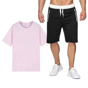 Herrspårar sommar bomullslinne skjorta set mäns casual utomhus 2-stycken kostym och hemkläder pyjamas comfy andningsbar strand kort ärm ddd 230726