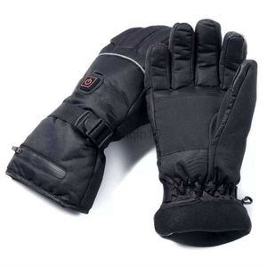 Rękawiczki narciarskie 1 Para 3 Poziomy ogrzewania zasilane akumulator Electric Ogrzewane zimowe ciepłe rękawiczki motocyklowe motocyklowe ręczne ręczne podgrzewanie silnika dla 24 mld HKD230727