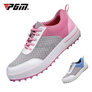 Outros produtos de golfe PGM Women Golf Shoes Anti-slip respirável Golf Sneakers Ladies Super Fiber Sports Outdoor Leisure Trainers XZ081 HKD230727