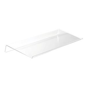 Hooks Rails Acrylic Tilted Computer Keyboard Holder Clear Stand för Easy Ergonomic Typing Office Desk Home School329C