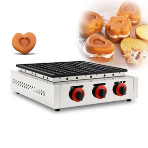 Processamento de alimentos 100 peças Tipo de gás Muffins Poffertjes Baker Waffle Maker Machine