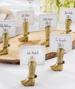 Cowboy Boot Place Card Holder Table Centerpiece WeddingBridal Shower Favors Seat Number Holders8309563 LL
