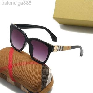 Designer Burburys Sonnenbrille Neu 4164 Großer Rahmen Brille Damen Anti-Ultraviolett Netz Rot Herren Rundes Gesicht Mode