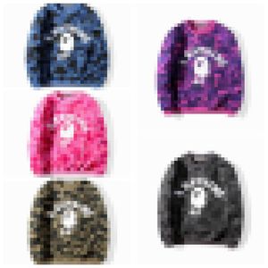 A Bathing A Ape Trendy Brand Camouflage Tryckt Plush Par Sweatshirt