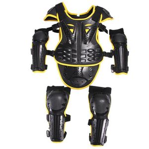 Motorcycle Armor Kids Suit Dirt Bike Chest Back Spine Protector Shoulder Arm Eblow Knee Pads Full Body Vest For Motoc2514