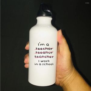 Vattenflaskor lärare gåva utomhus sportflask cykling camping vandring rostsäker juice skolarbetare