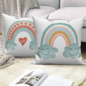 Cuscino/Fodera decorativa personalizzabile Decorazione Home Office Camera da letto Cartoon Cloud Divano Fodera per cuscino decorativa