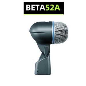 Mikrofonlar Beta 52A Davul Mikrofon Enstrüman Kick Drum Bas Mikrofon Metal Dinamik Mikrofon Bas Trampet Kick Mic Kickout Büyük