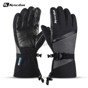 Ski Gloves Winter Thicken Snow Ski Gloves Waterproof Windproof Touch Screen Skiing Snowboard Gloves for Men Women Motorcycle Riding Glove HKD230727