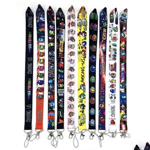 Cell Phone Straps Charms 20Pcs Game Lanyard For Keychain Id Card Passport Gym Cellphone Usb Badge Key Ring Holder Neck Accessories Dhxbr