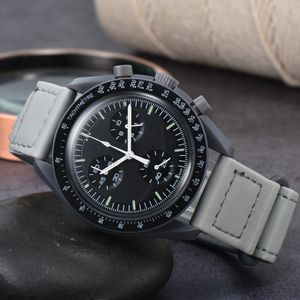 Мужские дизайнерские часы Rolx Moon Air King Биокерамические часы Moonswatches класса люкс из керамики Planet motion montre Edition Master Наручные часы Кварцевые мужские M35U