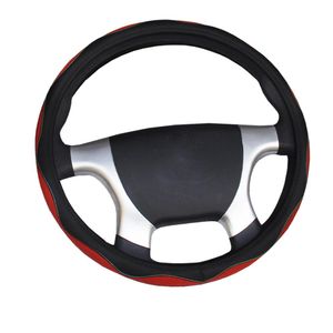 Auto Truck Car Steering Wheel Cover Diameters For 36 38 40 42 45 47 50CM 7 Big truck Wagon Leather Rainbow Braid Steering-wheel3614