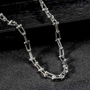 Designer Brand Tiffays Kendou Same Hip Hop Niche Design Horseshoe U-shaped Spliced Collar Chain for Men and Womens Cold Style Buckle Necklace