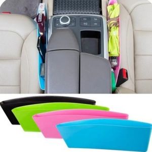 Plastik sıkıştırılabilir çöp kalıntıları kapları saf renkler otomatik araba koltuğu boşluk cep yakalayıcı organizatör saf renkler cep yakalayıcı kutusu g0727