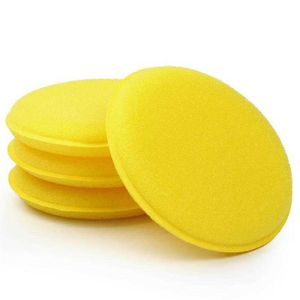 Biluppsättning 12 datorer Wash Sponge Car Cleaning Care Tools Yellow Sponges Car Wax Polering Tvättverktyg H SQCMRB243E