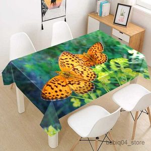 Tavolo tessuto farfalla in tessuto quadrati/rettangolare a prova di polvere per feste per decorazioni per la casa coperture televisive R230727