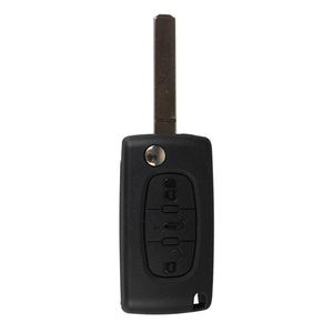 3 Buttons Folding Key Shell Remote Key Fob Case For CITROEN C3 C4 C5 C6 Tire Pressure Alarm car-styling299J