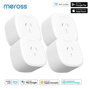 Wtyczki inteligentne Meross HomeKit Smart WIFI Wtyczka AU Gniazdo Timer Funkcja aplikacji zdalne wsparcie Alexa Home SmartThings DIY Smart Home HKD230727