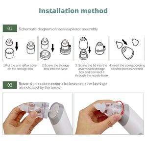 Gravestones Baby Nasal Aspirator Adjustable Suction Nose Cleaner Newborn Infantil Safety Sanitation Nasal Dischenge Patency Tool