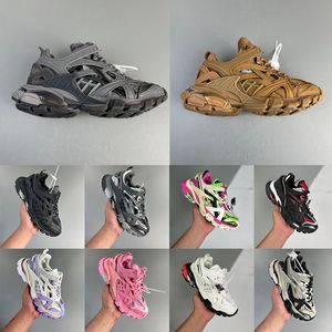 Projektanci Casual Buty Track.2 Sneaker Czarny zielony czerwony fioletowy beżowy siatka i nylon 4.0 Sneakers Mężczyźni Women Trener skórzany 36-46