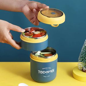 Tes Stainless Steel Vaccum Cup Soup Lunch Box Storage Warmer With Spoon Food Thermal Jar Insulated Soup T Containers Cooler 230727