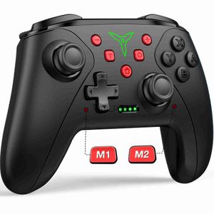 Controladores de jogo Joysticks Gamepad sem fio para Nintendo Switch/Lite/OLED Controller Pro Controller com Wake-up Programável Turbo Mouse Touch Feeling x0727
