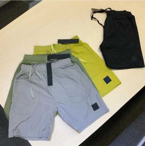 Praia 2021 Shorts de verão Masculino Calça curta Moda Correndo solto Secagem rápida Processo de lavagem de tecido puro Moderno Casual Hip-hop Ins Lazer tendência 514ess