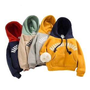 Jackets Winter Boys Hoodies Handsome Keep Warm Hooded Casual Kids Sweater Loose Fashion Autumn Sweatshirt 15 Years Old Jacket 230726