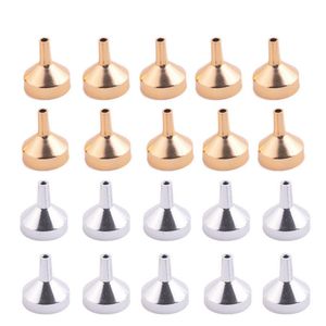 Metal Small Aluminum Mini Funnel For Perfume Transfer Diffuser Bottle Mini Liquid Oil Filling Lab QW7003