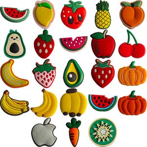 Shoe Parts Accessories All Kinds Of Fruits Themed Decorations Charms For Clog - Perfect Alligator Jibtz Bubble Slipper Sandals Drop De Otjkc