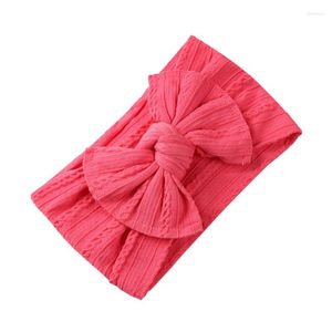 Acessórios para o cabelo Vendo tiara bebê elástico jacquard aba larga turbante infantil laço menina