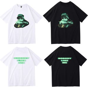 Yüksek kaliteli Vlone T Shirt Moda Erkekler Tasarım Baskı Tişört Ünlü Tasarımcı T-Shirt Büyük V Hip Hop Erkek Kadınlar Kısa Kollu Yeni Vlones Tshirt