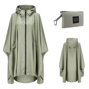Rain Poncho Jacket Coat Hooded for Adults with Pockets Waterproof Rain Gear Printed Raincoats match storage pouch plus size XXL Li268h