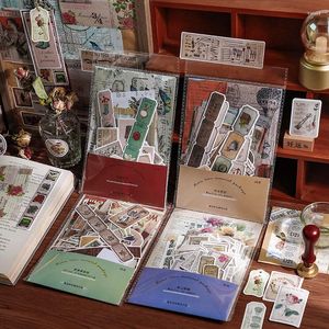 Hediye sargısı 90pcs/paket vintage tarzı dekoratif çıkartmalar günlüğe scrapbooking etiket kırtasiye retro çıkartma