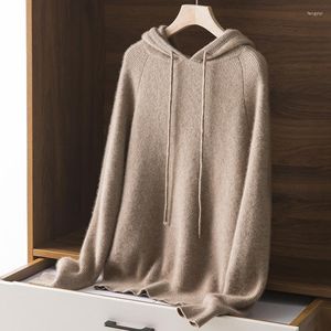 Women's Sweaters Autumn And Winter Pure Wool Knitted Hoodie Fashion Lazy Style Long-sleeved Loose All-match Sweater Bottoming Top Women