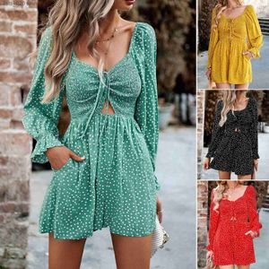 Women's Jumpsuits Rompers Independently designed polka dot jumpsuit for women's Spring/Summer 2023 style commuting jumpsuit T230727