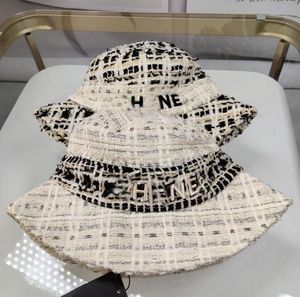 Projektanści czapki wiadra dla mężczyzn kobiety Wysokiej jakości czysty bawełniany dzianinowy czapka luksusowa marka Letter Drukuj na świeżym powietrzu plaż