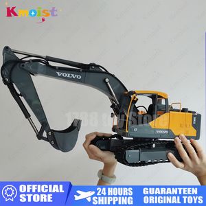 Electric RC Car DOUBLE E 1598 590 1 16 3 In Authorized Simulation EC160E 2.4G Full Scale Remote Control Alloy Excavator Remotely with App 230726