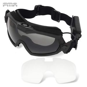 Occhiali da sci FMA Airsoft Regulator con ventola Versione aggiornata Anti Fog Tactical Paintball Safety Eye Protection Glasses 230726