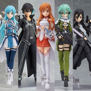 Action Toy Figures Swork Art Online Kirito 174 248 Asuna 178 Sinon 241 Model Model Model Toy Gift для коллекции 230726