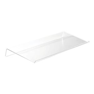 Hooks Rails Acrylic Tilted Computer Keyboard Holder Clear Stand för Easy Ergonomic Typing Office Desk Home School264i