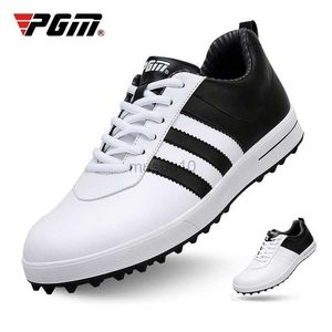 Outros produtos de golfe PGM Men Golf Shoes Anti-slip Respirável Golf Sneakers Super Fiber Spikeless Impermeável Outdoor Sports Leisure Trainers XZ089 HKD230727