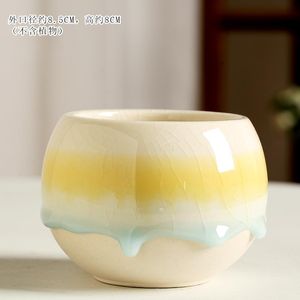 Cremalheiras Estilo Nórdico Fluxo Esmalte Vaso de Cerâmica Suculenta Cactus Plantas Multicolor Plantador Casa Decoração de Jardim Pequeno Vaso de Planta Suculenta