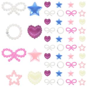 Nail Art Decorations Jewelry Pearl Embellishments Crafting Heart Shaped Charms Nails Kawaii Beads