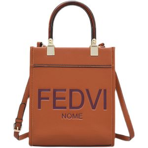 Designer-Taschen PU-Quadrattasche Einkaufstasche Fen Family Bedruckte Damentasche One Shoulder Umhängetasche Briefhandtasche Großhandel