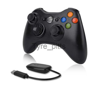 Controladores de jogo Joysticks 2.4G Controlador sem fio para Xbox 360 Gamepad Dual Vibration Wired/ Wireless Joystick para Xbox 360 PC Windows 7 8 10 Joypad x0727