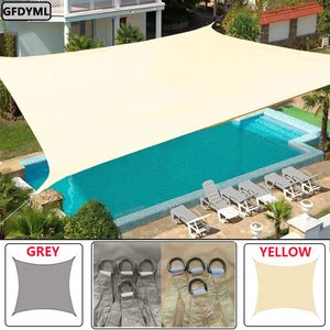 Tende e Ripari 3x5m3x6m4x5m Parasole Impermeabile 300D Protezione Ombra Vela Tenda da Campeggio Telo da Campeggio Grande Baldacchino per Esterni Giardino Cortile 230726